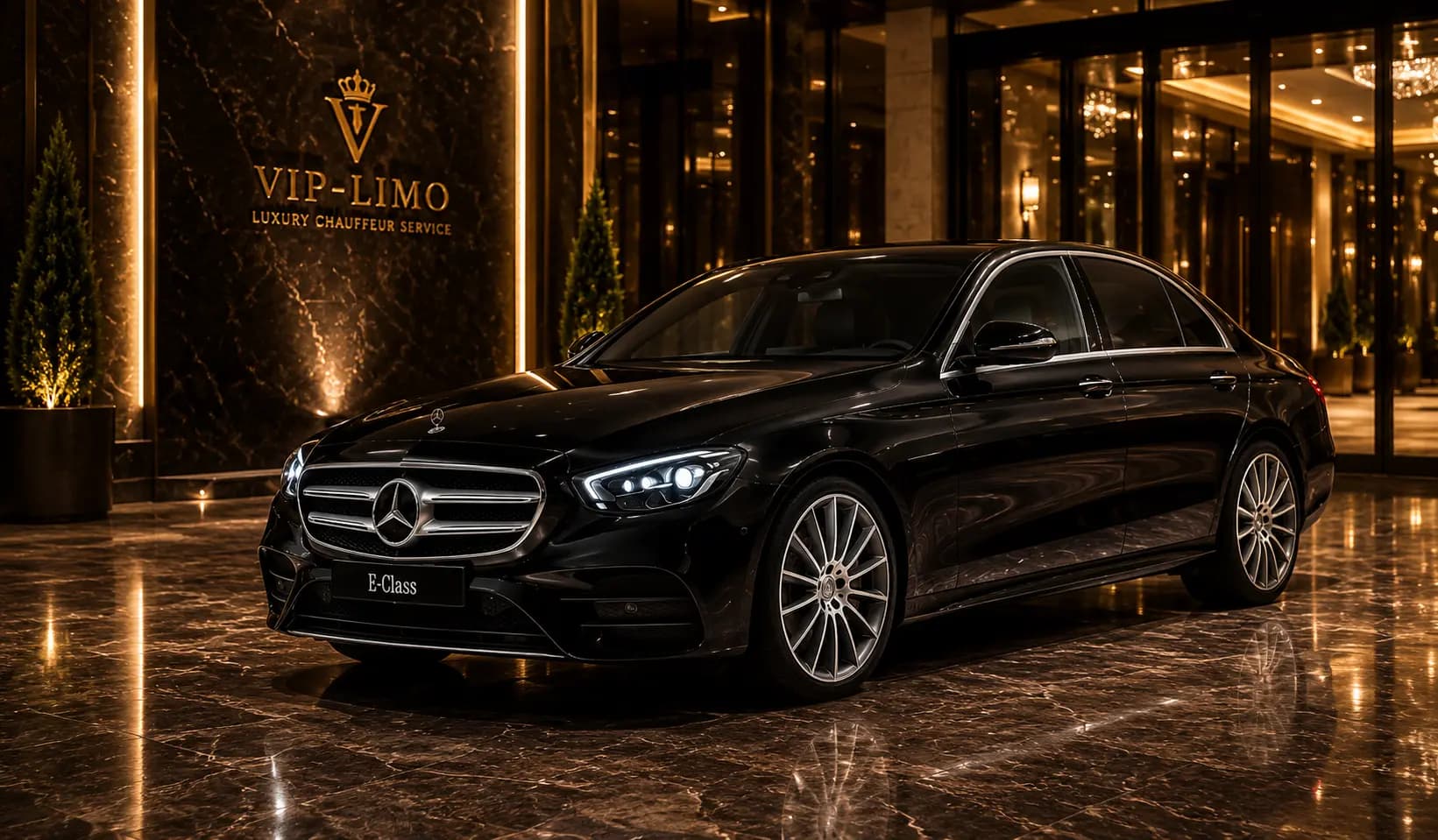 VIP Limo First Class chauffeur vehicle in Luxembourg