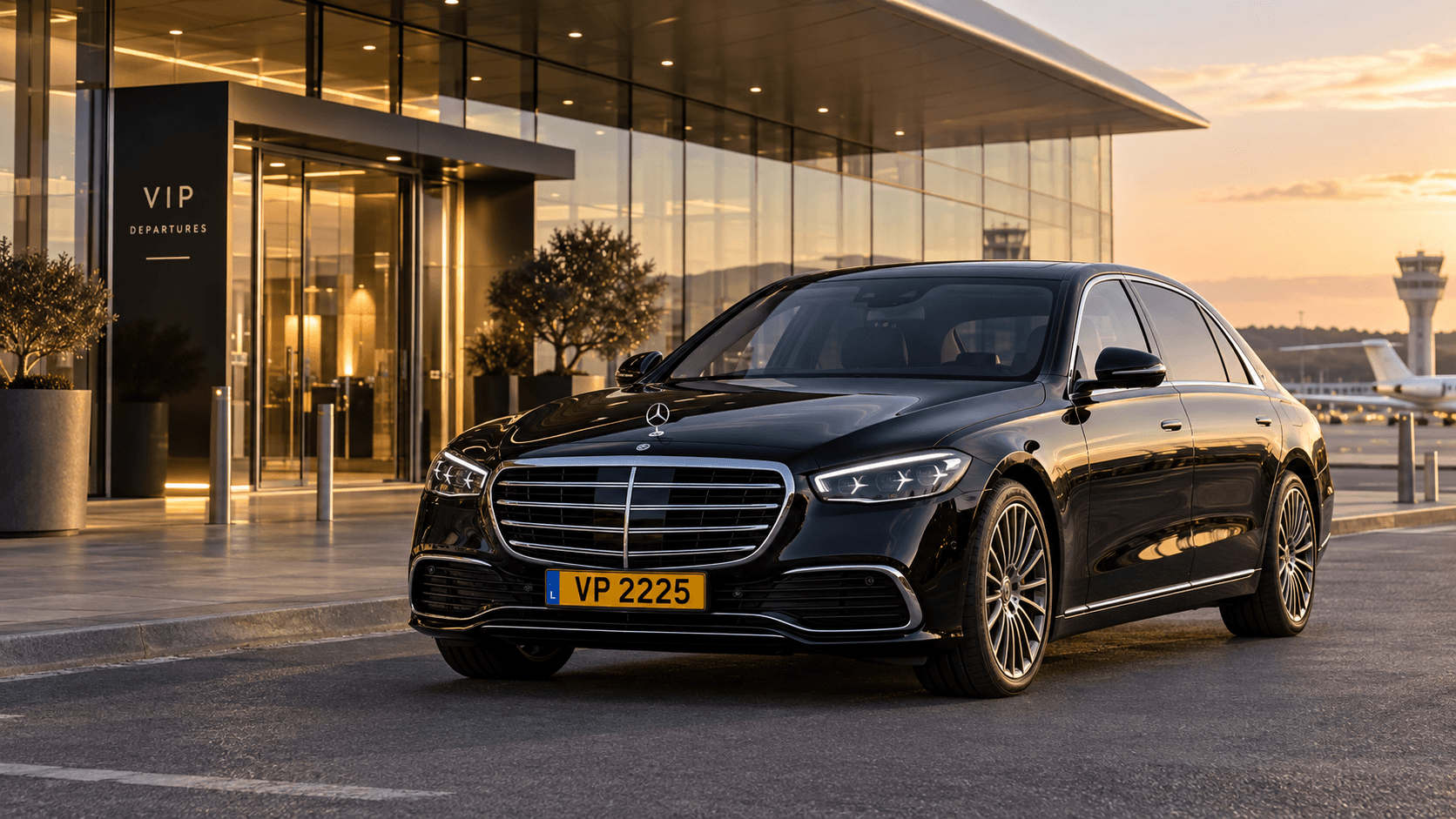 VIP Limo airport chauffeur welcome visual