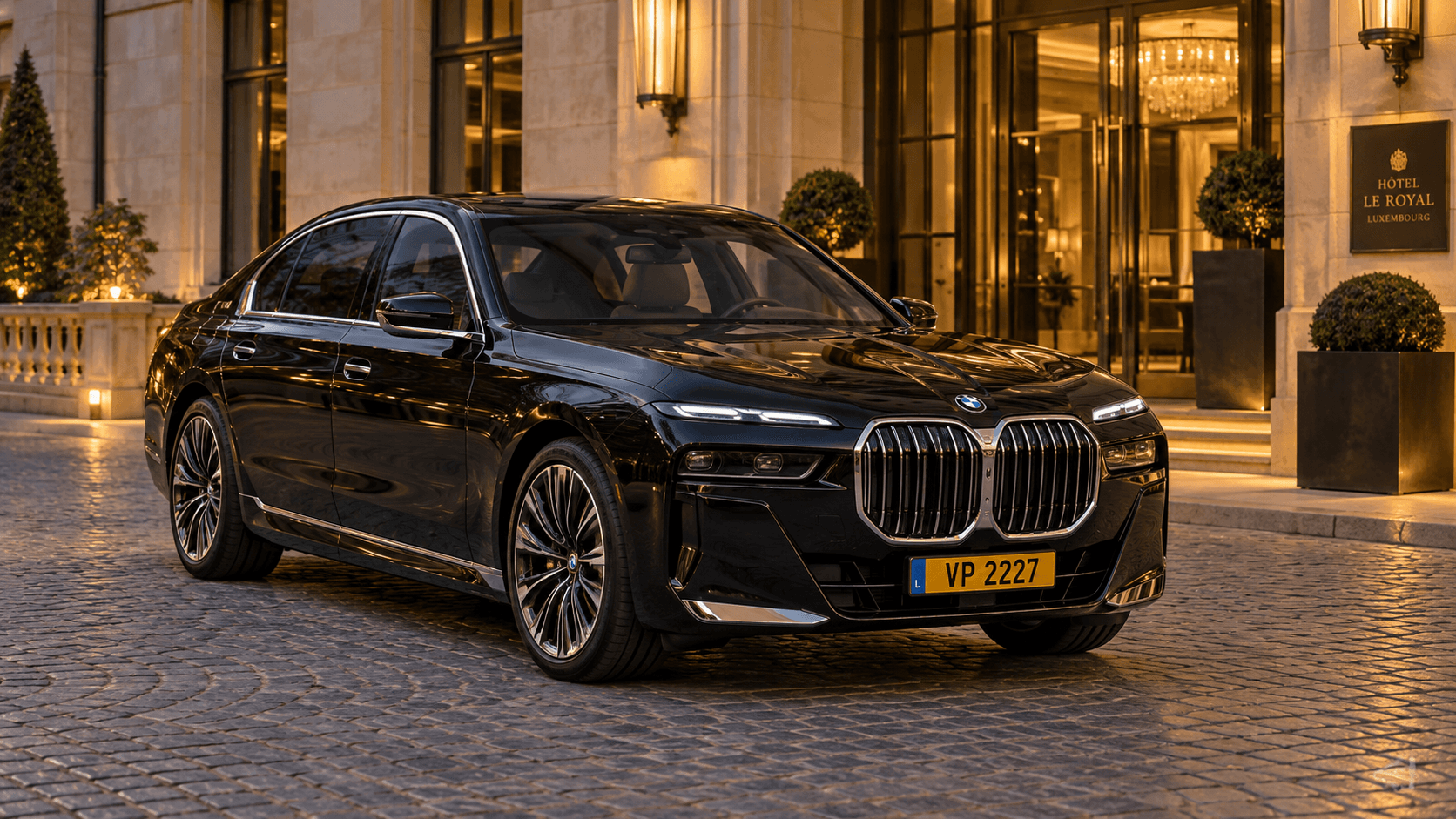 BMW 7 Series executive chauffeur travel visual