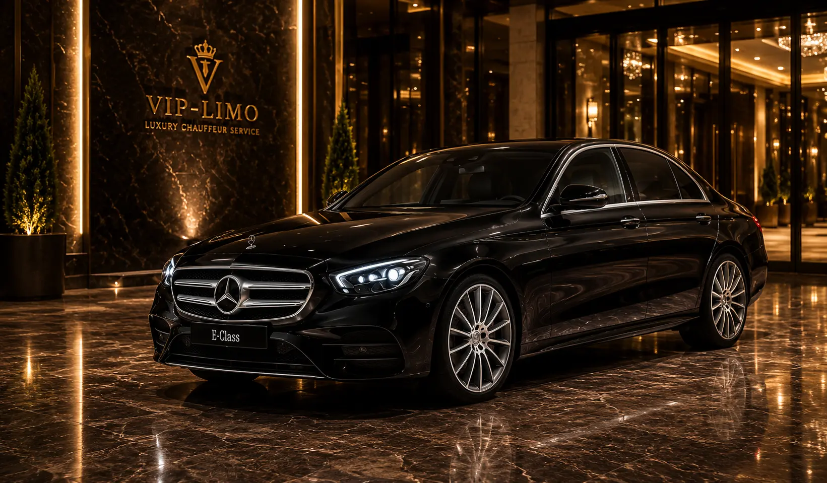 VIP Limo First Class chauffeur vehicle in Luxembourg