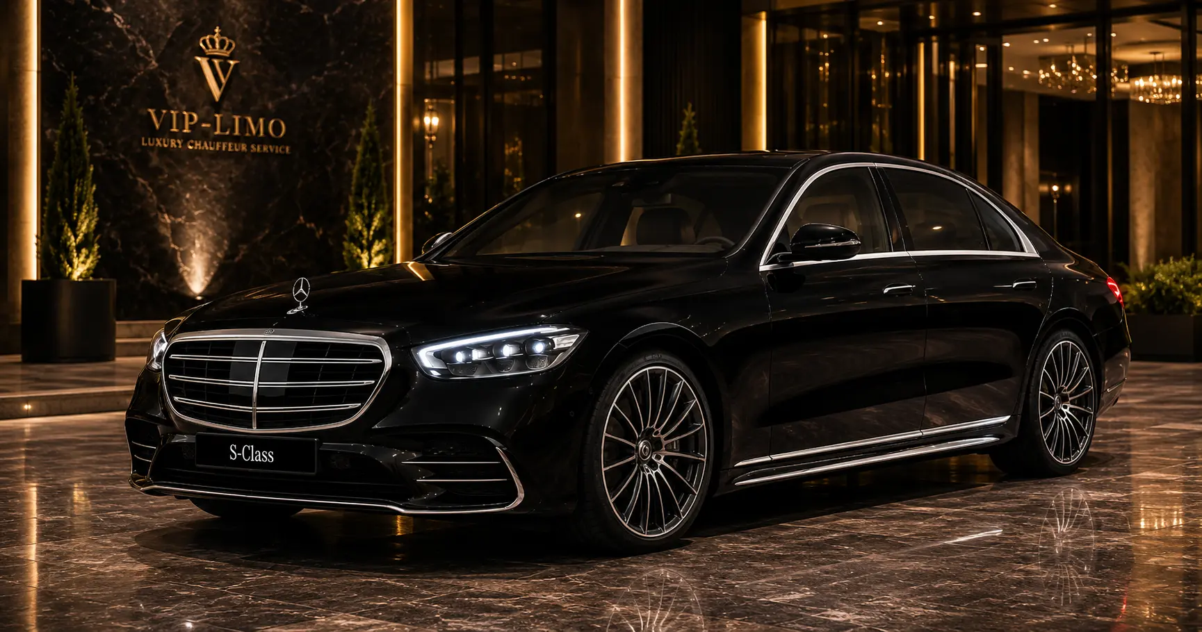 Mercedes-Benz Classe S VIP Limo avec chauffeur à disposition au Luxembourg