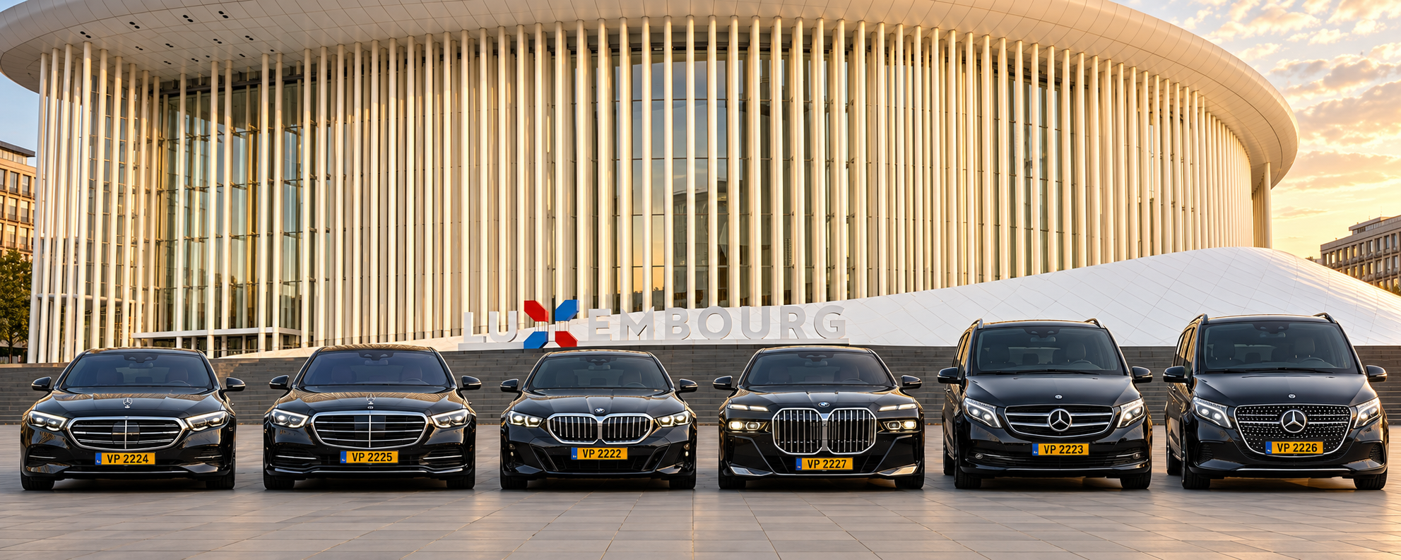 VIP Limo — Mercedes E, Mercedes S, BMW Série 5, BMW Série 7 et Mercedes V